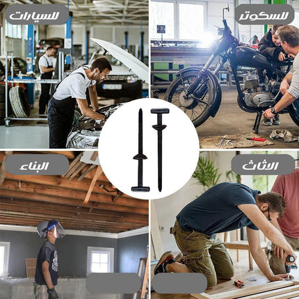 مشبك كوابل مزودة بمسمار و حزقة Nylon Universal Cable Tie Buckle 6109