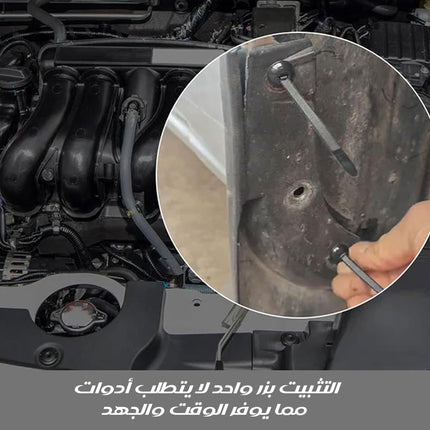 مشبك كوابل مزودة بمسمار و حزقة Nylon Universal Cable Tie Buckle 6109