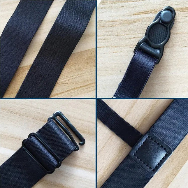 مشد للقميص متعدد الإستخدام mens adjustable elastic shirt stays clip 2447