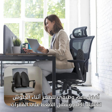 مسند لاسفل الظهر يركب على السيارة والكرسي Lower back support for your car and chair 2942