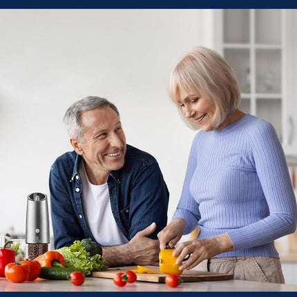 مطحنة ملح وفلفل قابلة لإعادة الشحن Rechargeable Automatic Salt Pepper Grinder  أدوات مطبخ