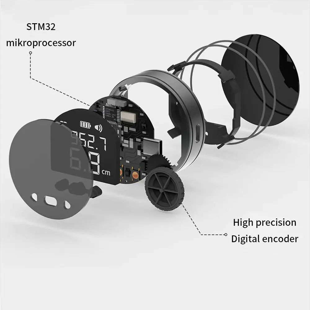 متر قياس إلكتروني يعمل بالشحن Electronic Ruler with LCD Display Rangefinder 2463