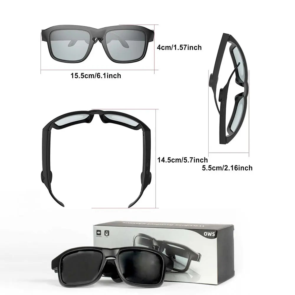 نظارة شمسية ذكية بسماعة ستيريو ويرليس 3488