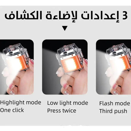 ولاعة دون لهب شحن مقاوم للرياح مع لوكس اضاءة Electric Lighter, Waterproof Rechargeable Dual Arc Flame 2910