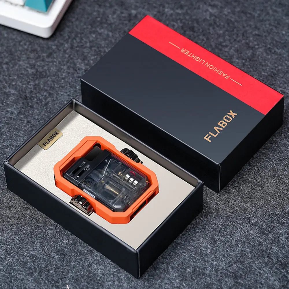 ولاعـة مقاومة للرياح قابلة للدوران مع ضوء ملون Rotatable windproof lighter with colorful light 2932