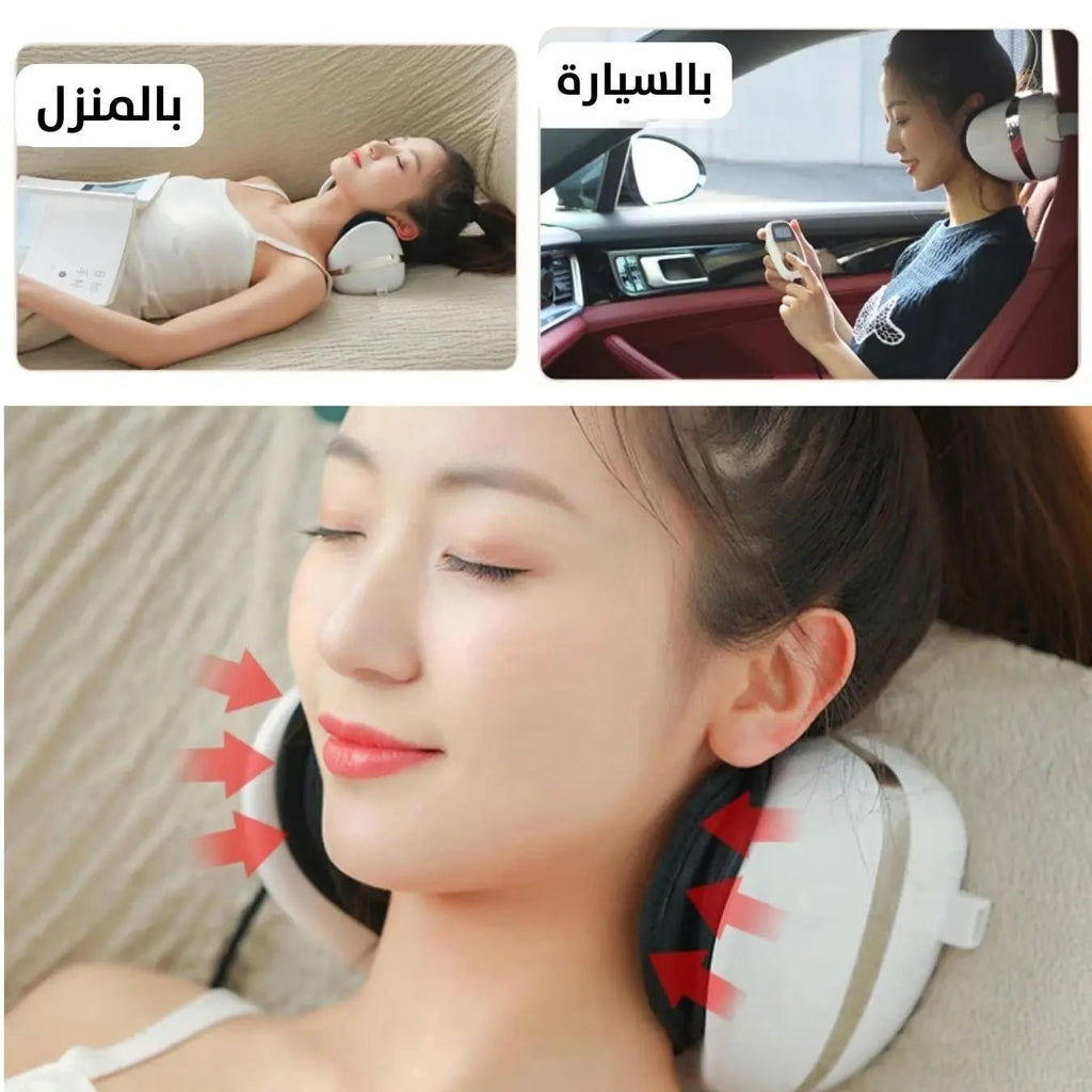 وسادة تدليك للعمود الفقري العنقي Cervical spine Kneading Massager Pillow 2922