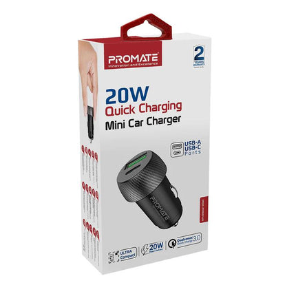 PROMATE DriveGear - 20W Quick Charging Mini Car Charger PRO - 30