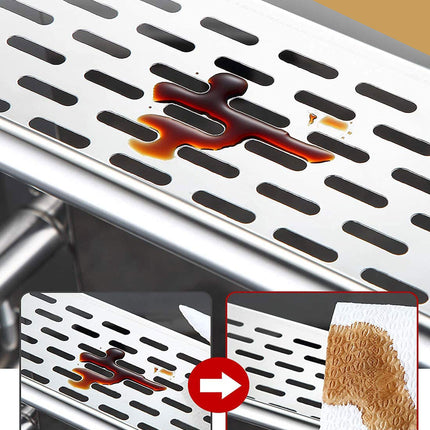 رف تخزين معدني مع خطافات تعليق و علاقة للمناشف  أثاث منزلي