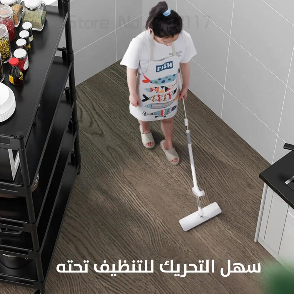 رفوف تخزين المنزلية متعددة الطبقات Kitchen rack multi - layer adjustable storage cabinet 2176