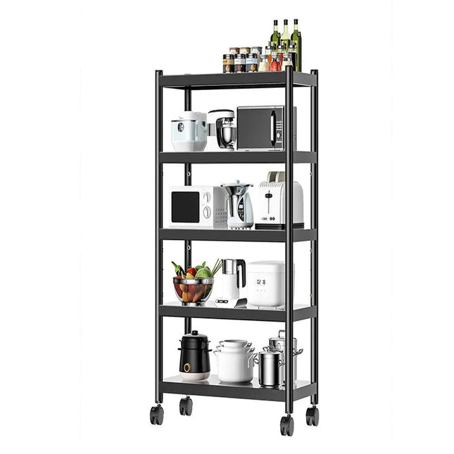 رفوف تخزين المنزلية متعددة الطبقات Kitchen rack multi - layer adjustable storage cabinet 2176