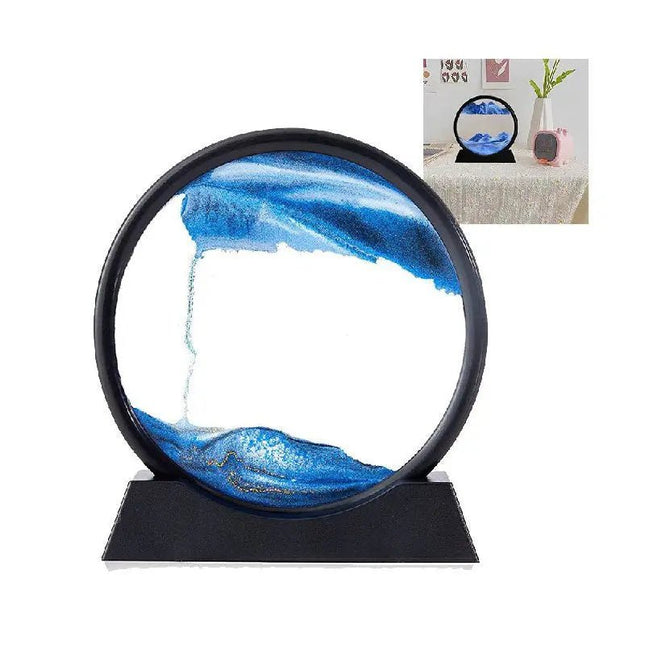 ساعة رملية متحركة ثلاثية الأبعاد Moving Sand Art - Round Glass 1979