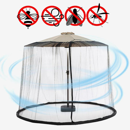 شبك مانع للحشرات لشمسية الحديقة بحواف مائية  أدوات حديقة