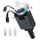 شحن سريع USB-C قابل للسحب مع معطر هواء وإضاءة نجوم Fast USB-C Retractable Car Charger With Air Freshener And Starlight Lighting  إلكترونيات ذكية