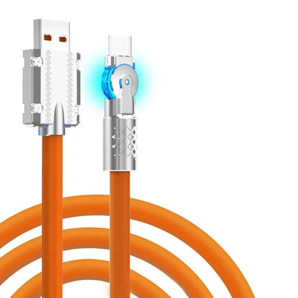 سلك usb شحن سريع قابل للدوران 30 واط Type - C 2594