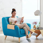 طاولة جانبية خشبية لمسند الكنب قابلة للفردsofa Side Table  أثاث منزلي