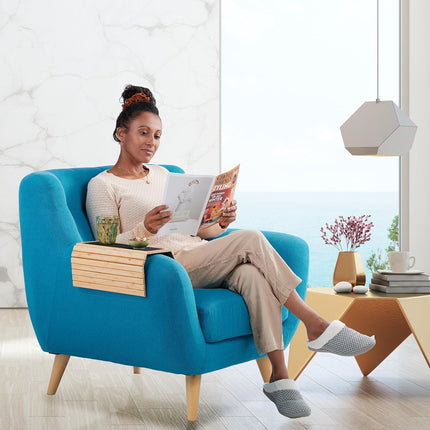 طاولة جانبية خشبية لمسند الكنب قابلة للفردsofa Side Table  أثاث منزلي