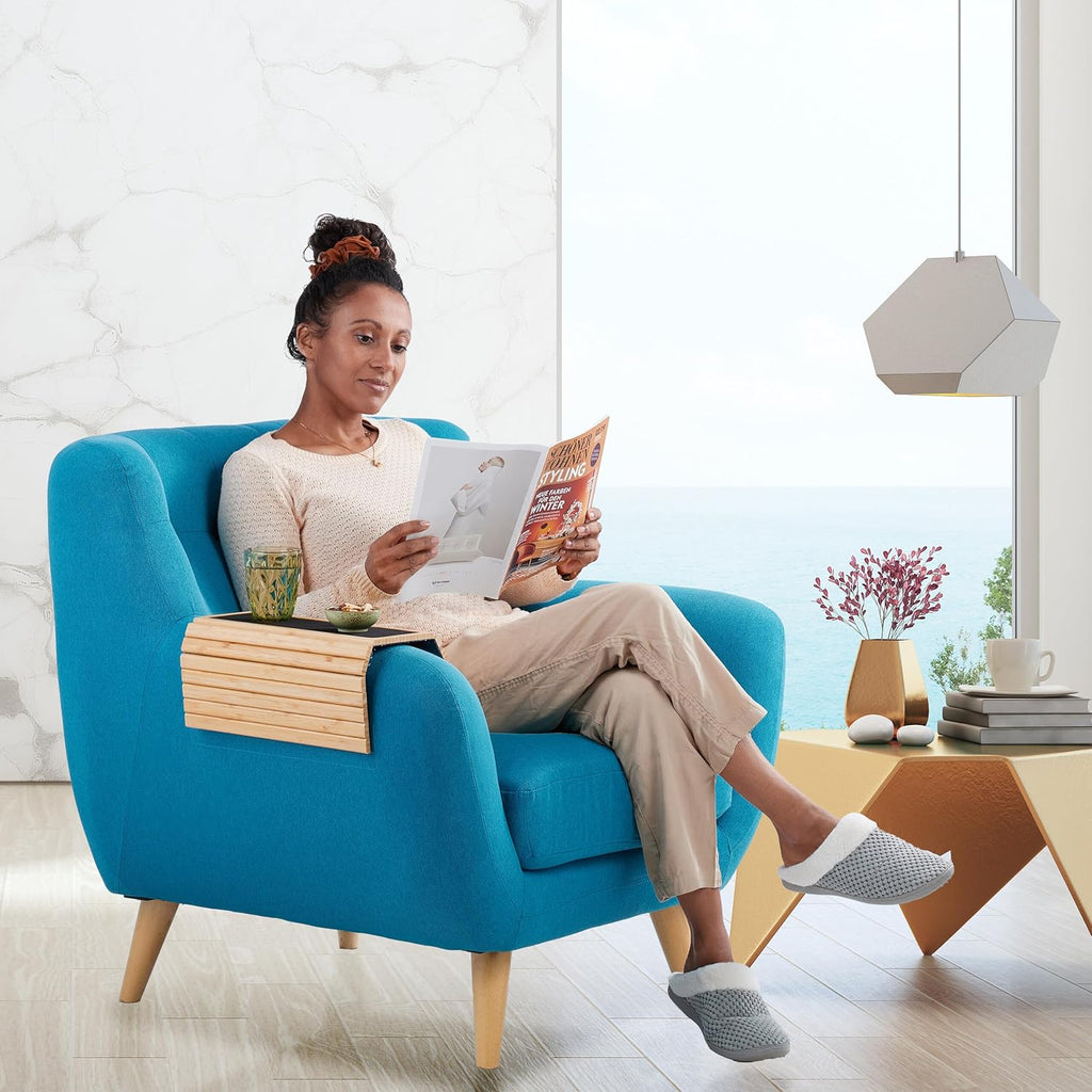 طاولة جانبية خشبية لمسند الكنب قابلة للفردsofa Side Table  أثاث منزلي
