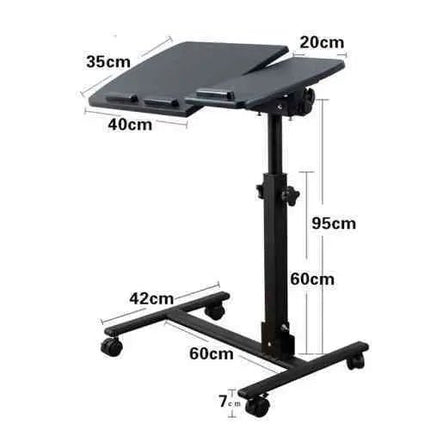 طاولة لابتوب متحركة قابلة للطي Foldable laptop table with wheels 327