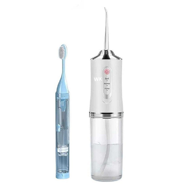 طقم العناية الذكي بالأسنان خيط مائي احترافي+فرشاة مبتكرة Smart Dental Care Kit Professional Water Flosser + Innovative Toothbrush 6100