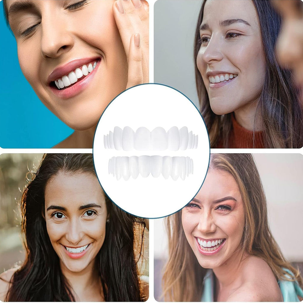 طقم اسنان سفلي علوي Perfect Smiling Teeth Veneer Top And Bottom  منتجات صحة